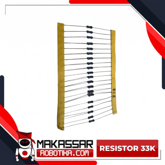 Resistor 33K Ohm 33KΩ 1/4W 0.25W Metal Film 1% 5 Gelang