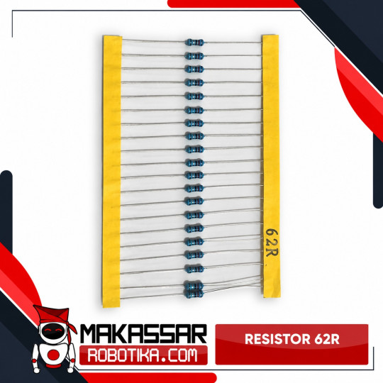 Resistor 62 Ohm 62R 1/4W 0.25W Metal Film 1% 5 Gelang