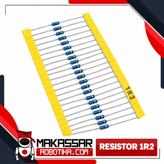 Resistor 1R2 1,2 Ohm Metal Film 1/4 Watt 0.25W 1% 5 Gelang – Resistor Axial THT