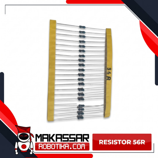 Resistor 56 Ohm (56R) 1/4 Watt 0.25W Metal Film 1% 5 Gelang