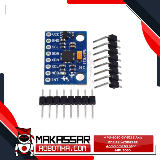 MPU-6050 GY-521 3 Axis Analog Gyroscope Acelerometer Modul MPU6050